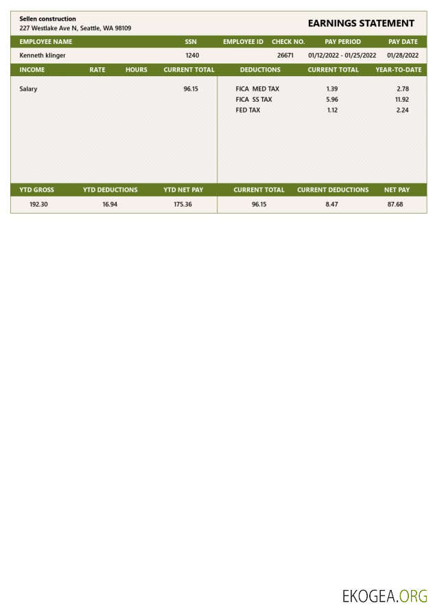 ÉTATS DES RÉSULTATS DE SELLEN CONSTRUCTION aux formats PDF et Word